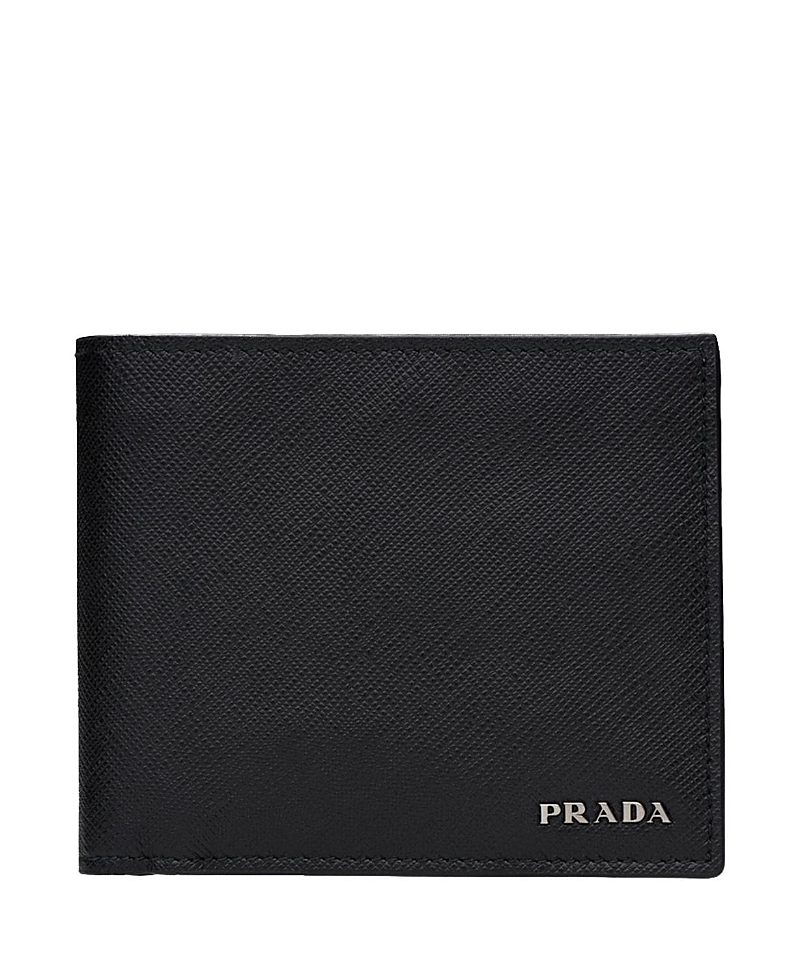 Prada Saffiano Leather Wallet In Black