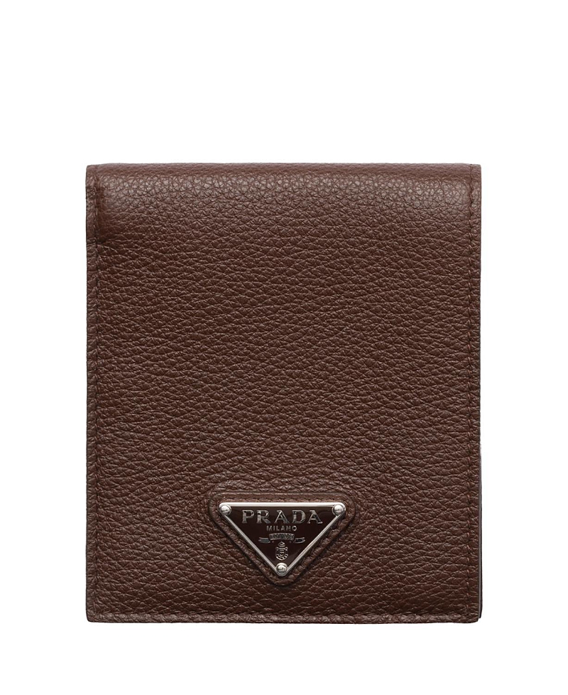 Prada Logo-plaque Leather Cardholder