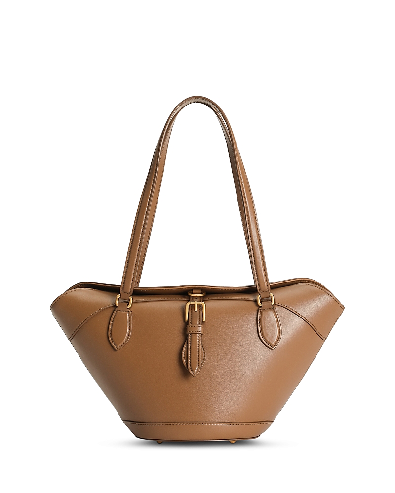 Dolce & Gabbana Brown Shoulder Bag With Two Top Handles And Buckle Closure On The Front In Brown