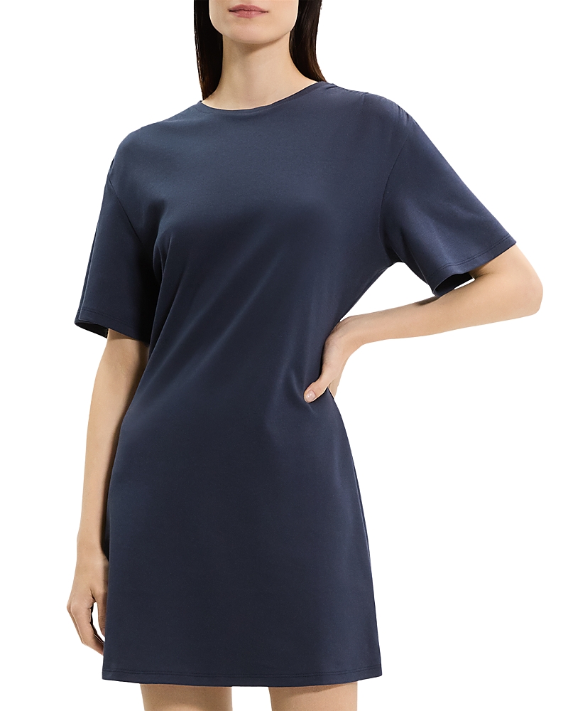 Theory Gathered Shoulder T-shirt Dress