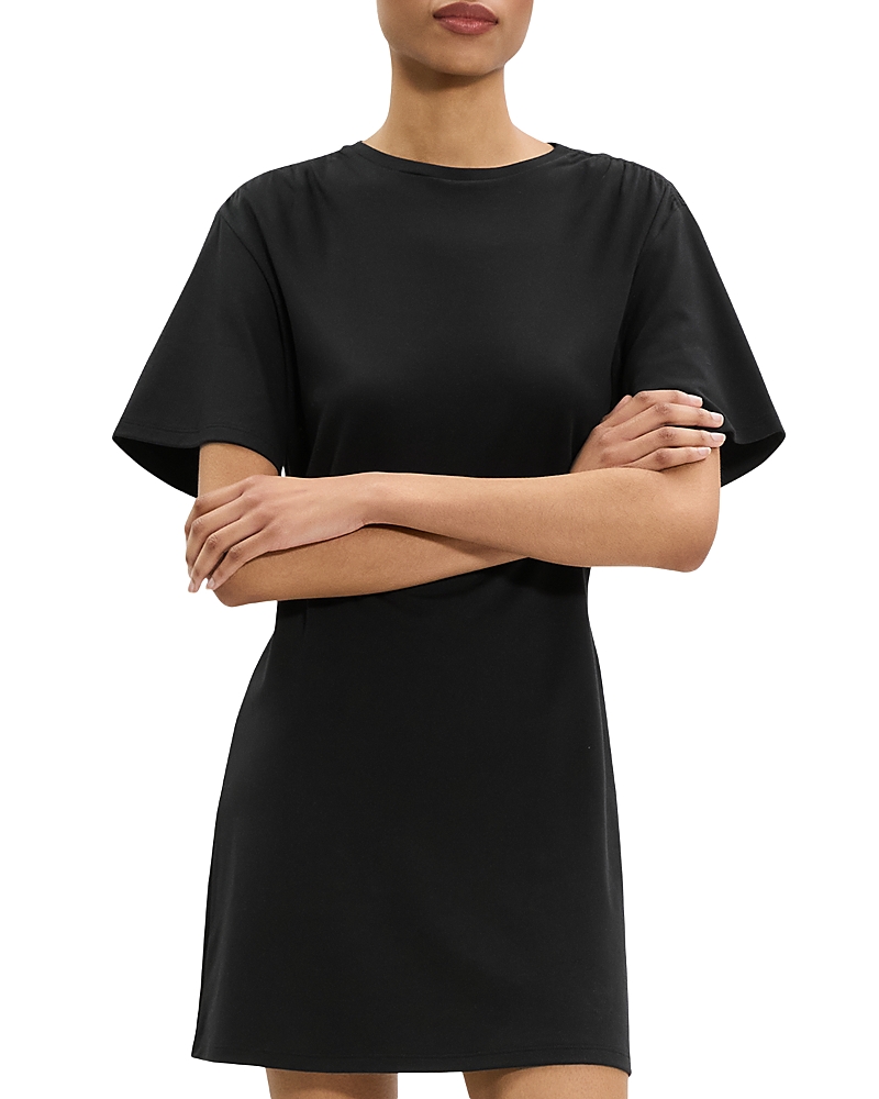 Theory Ruched Shoulder T-shirt Minidress