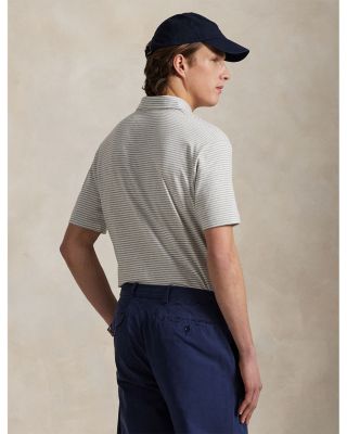 Standard Fit Striped Lisle Polo Shirt