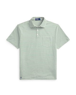 Standard Fit Striped Lisle Polo Shirt