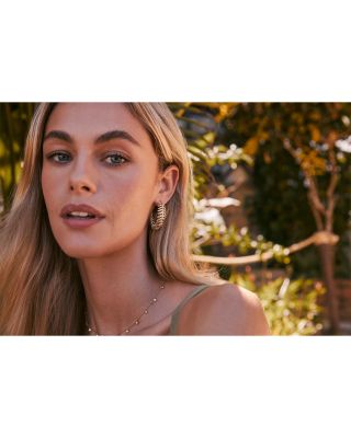 Kayla Botanical Hoop Earrings