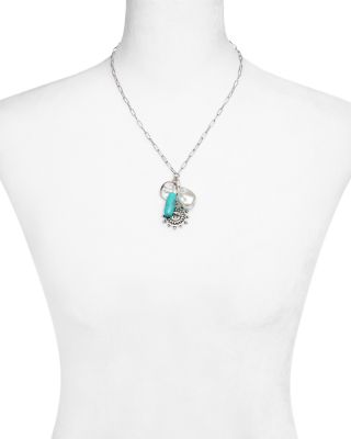 Ava Mixed Stone Celestial Multi Charm Pendant Necklace, 18" - Exclusive
