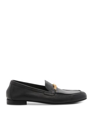 Men's Medusa Chain Leather Loafers