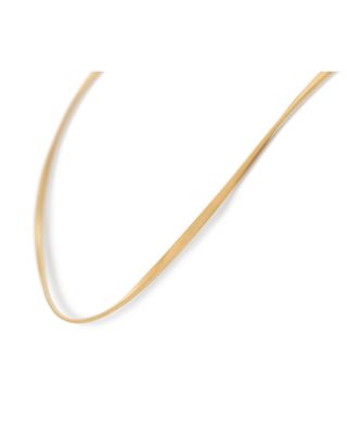 18K Yellow Gold Marrakech Twisted Coil Collar Necklace, 16"