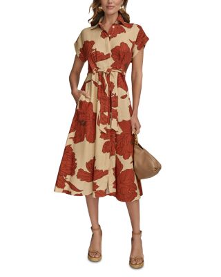 Donna Karan - Linen Blend Shirtdress