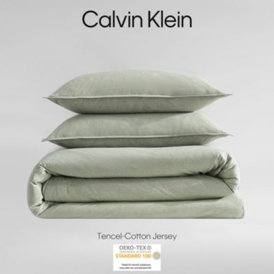 Modern  M&eacute;lange Jersey 3 Piece Comforter Set, King