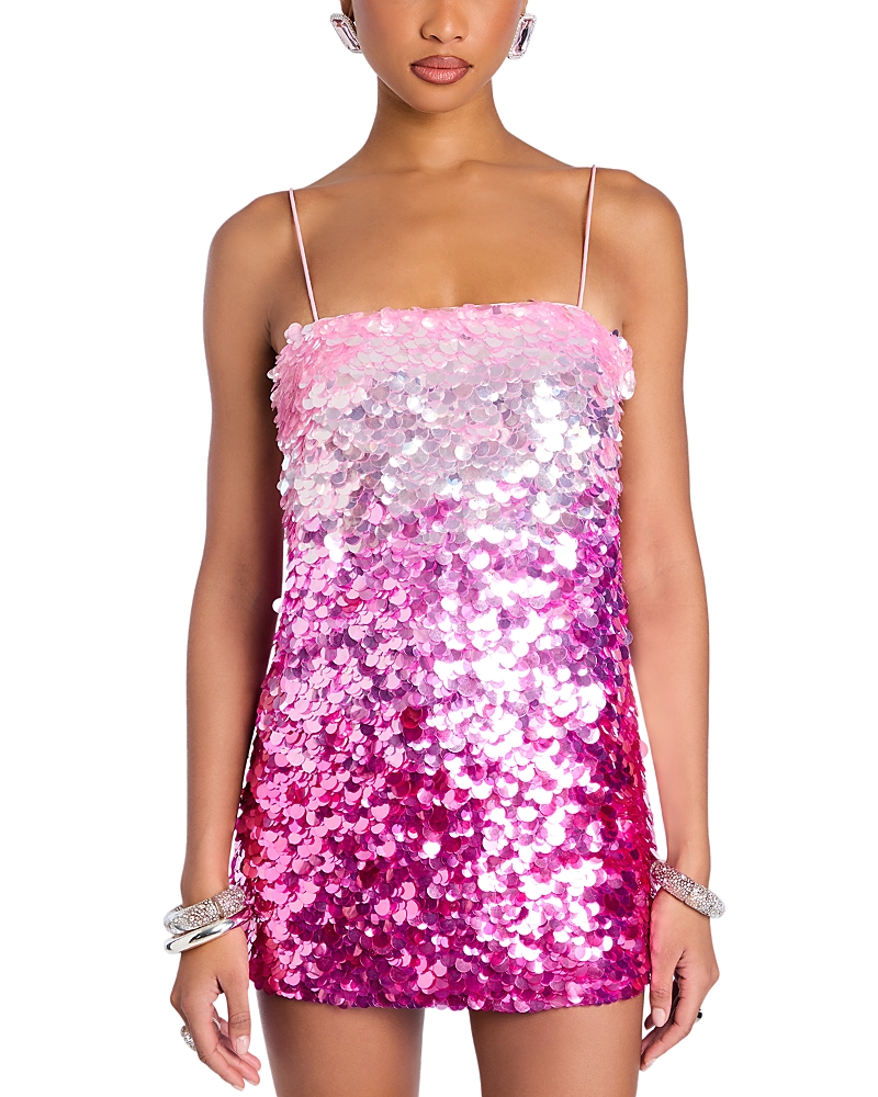 Shop Retroféte Camellia Ombre Sequin Mini Dress