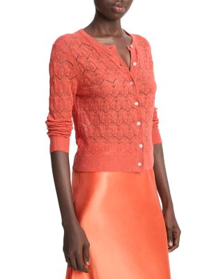 Lace Stitch Cardigan Sweater