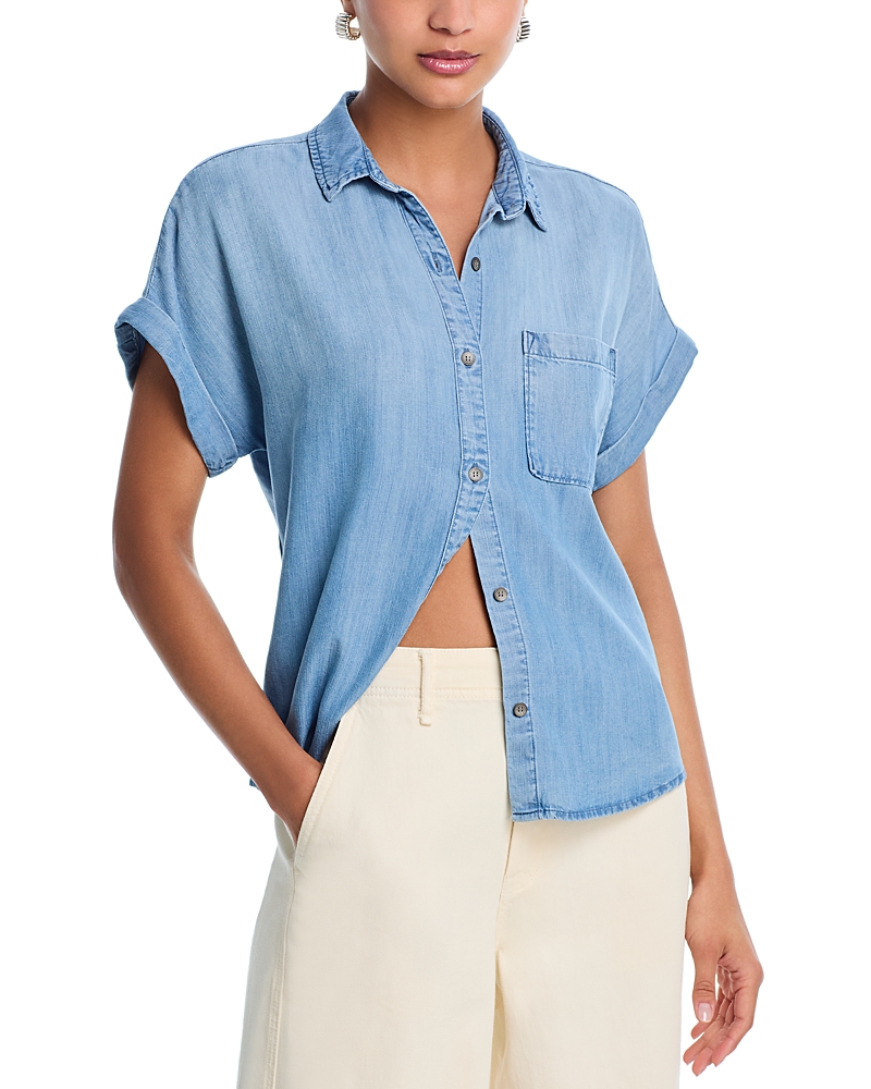 Shop Bella Dahl Patch Pocket Shirt