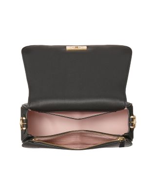 Nouveau Textured Leather Medium Saddle Bag