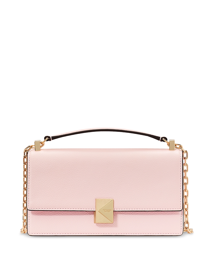 Kate Spade New York Deco Pebbled Leather Mini Flap Chain Crossbody