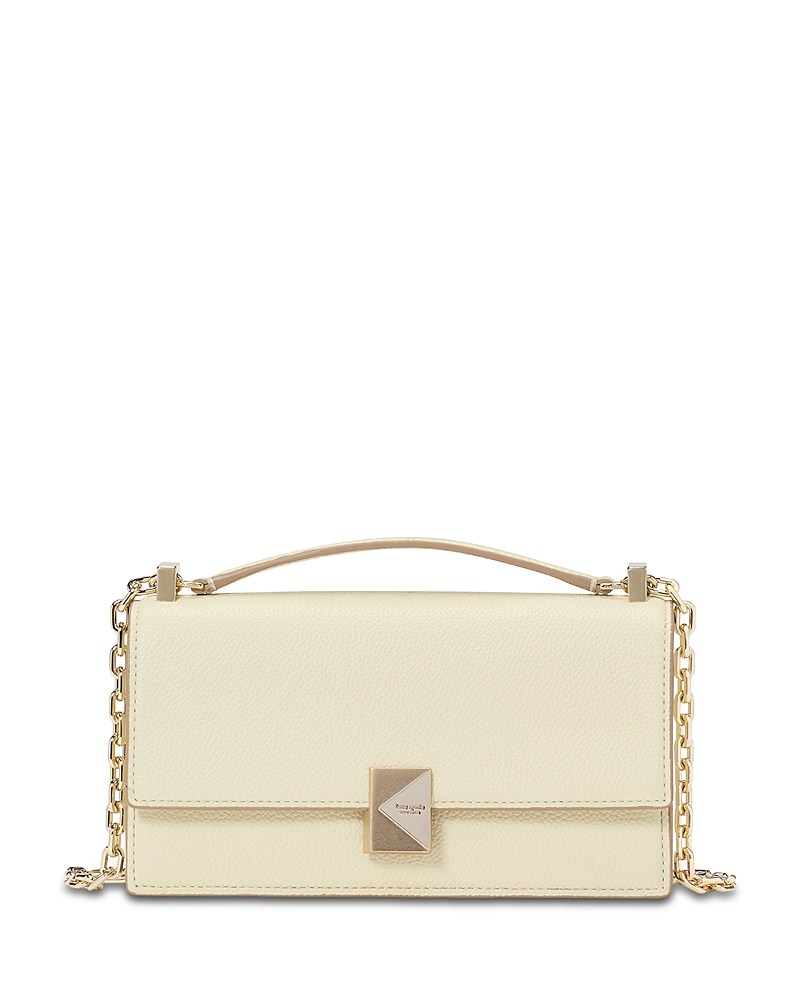 Kate Spade New York Deco Pebbled Leather Mini Flap Chain Crossbody