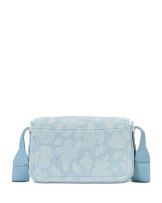 Liv Printed Denim Small Flap Crossbody