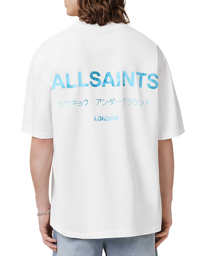 Allsaints Underground Organic Cotton Logo Graphic Tee In Multi