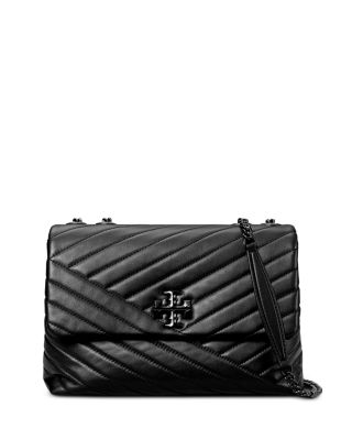 Kira Chevron Powder Coated Convertible Shoulder Bag