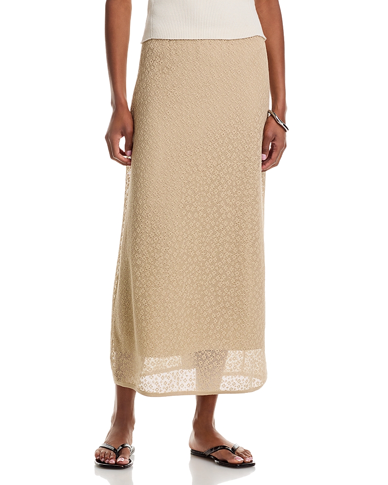 Theory Knit Lace Maxi Skirt