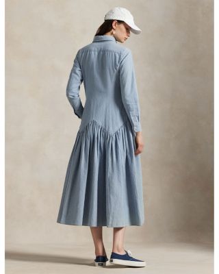 Cotton Linen Chambray Shirtdress