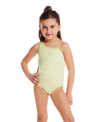 Girls' Floral One-Piece Swimsuit - Little Kid