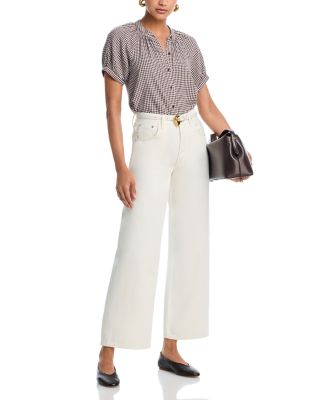 Gingham Raglan Sleeve Shirt