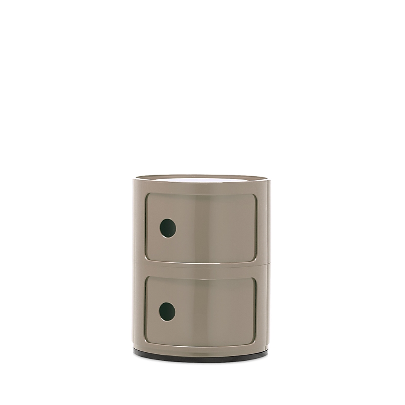 Kartell Componibili Colors 2 Tier Storage Tower In Gray