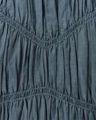 Melani Smocked Peplum Top