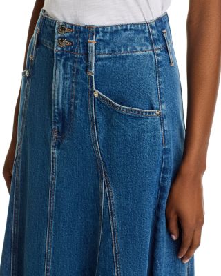 Alix Denim Circle Skirt