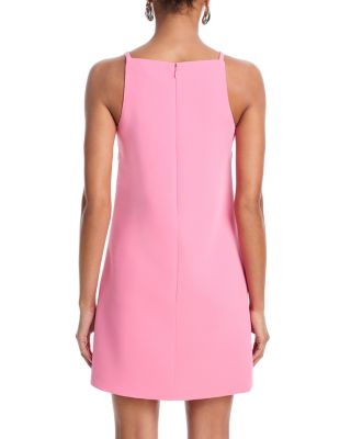 Crepe High Neck Mini Dress - Exclusive