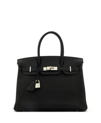 Pre-Owned HERMÈS - Birkin 30 Handbag Grey Clemence with Palladium Hardware