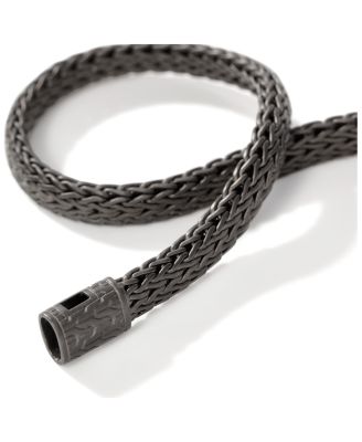 Sterling Silver Black Rhodium Icon Bracelet, 6.5mm