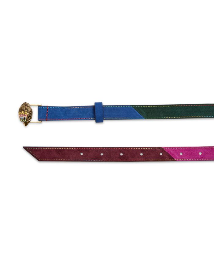 Women's Rainbow Leather Belt