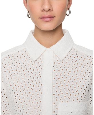 Juna Crop Eyelet Top