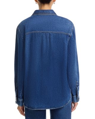 The Long Sleeve Hi Low Denim Shirt