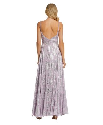  Braided Strap Ruched Top Gown