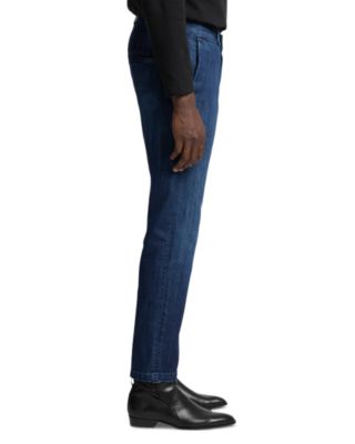 Airweft Slim Straight Fit Denim Chinos in Rialto Blue