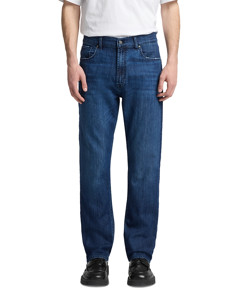 7 For All Mankind Modern Straight Fit Jeans In Proper In Blue