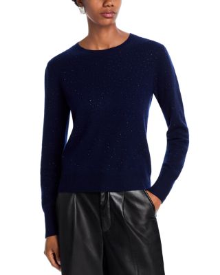 100% Cashmere Crystal Crewneck Sweater - Exclusive