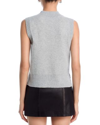 100% Cashmere Super Brushed V Neck Sweater Vest - Exclusive