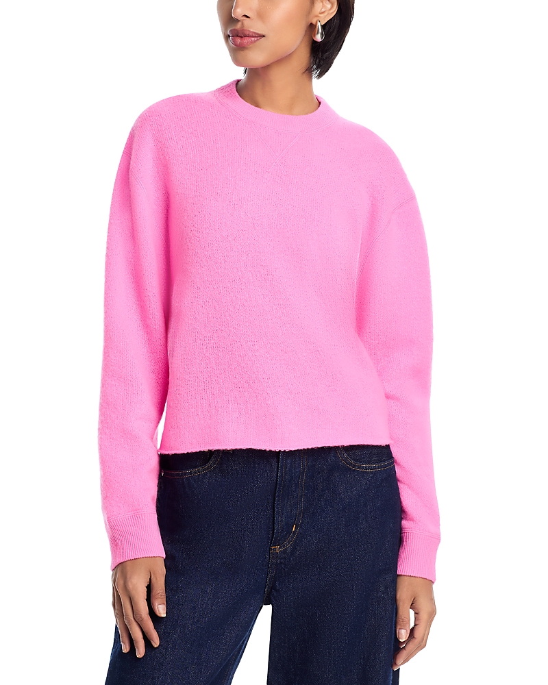 Aqua Cropped Cashmere Sweater - Exclusive