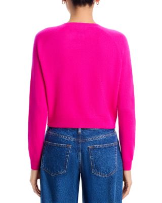 100% Cashmere Crewneck Cardigan - Exclusive