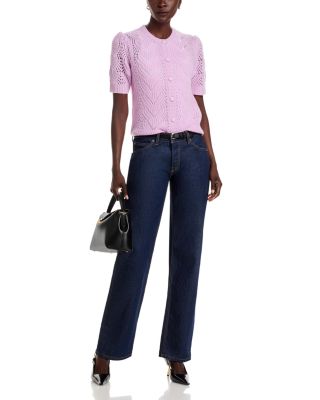 100% Cashmere Crewneck Cardigan Sweater - Exclusive