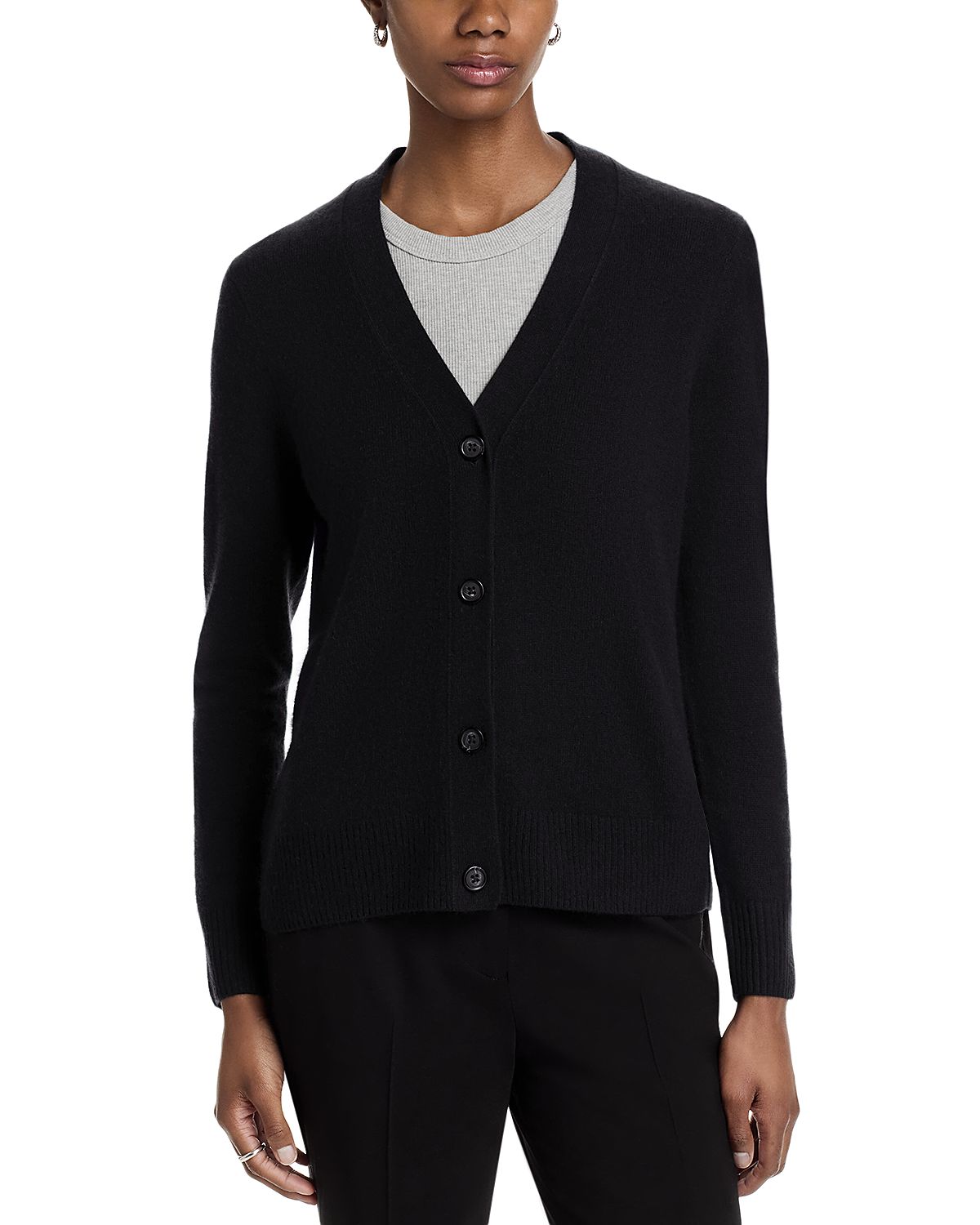 C by Bloomingdale's Cashmere Grandmother Cashmere V Neck Cardigan Sweater - Exclusive