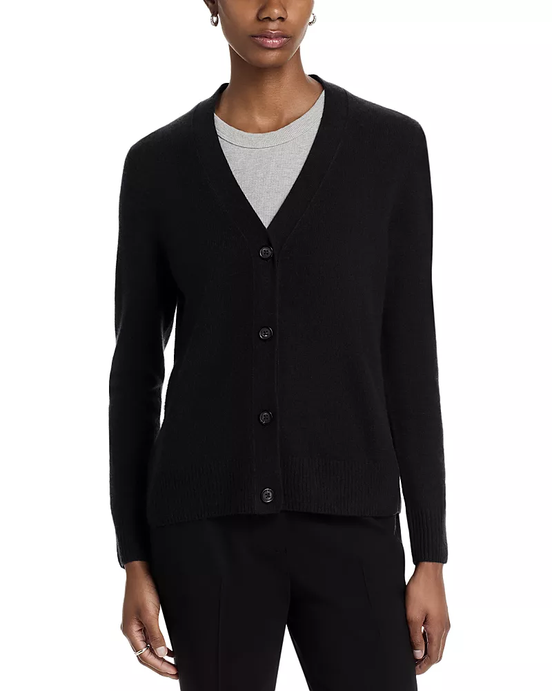 C by Bloomingdale's Cashmere Grandmother Cashmere V Neck Cardigan Sweater - Exclusive