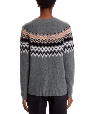 100% Cashmere Fairisle Crewneck Sweater - Exclusive
