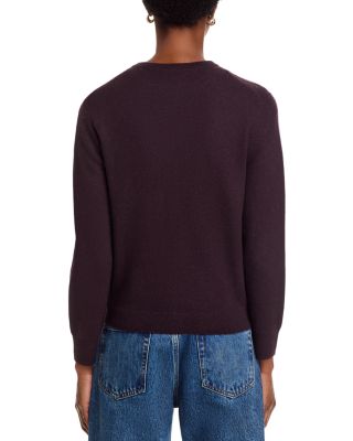 100% Cashmere Crewneck Cardigan Sweater - Exclusive