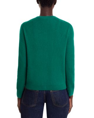 100% Cashmere Crewneck Cardigan Sweater - Exclusive