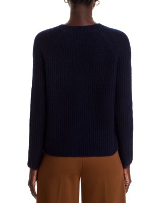 100% Cashmere Shaker Stitch Raglan Sweater - Exclusive