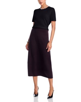 100% Cashmere Midi Skirt - Exclusive